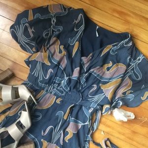 Free People Sweet Romance Wrap Maxi - Blue